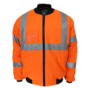 HiVis "X" back flying jacket Biomotion tape